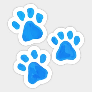 Pawsome painted prints Sticker